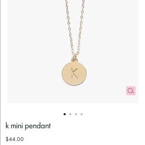 Kate spade mini pendant - “k”